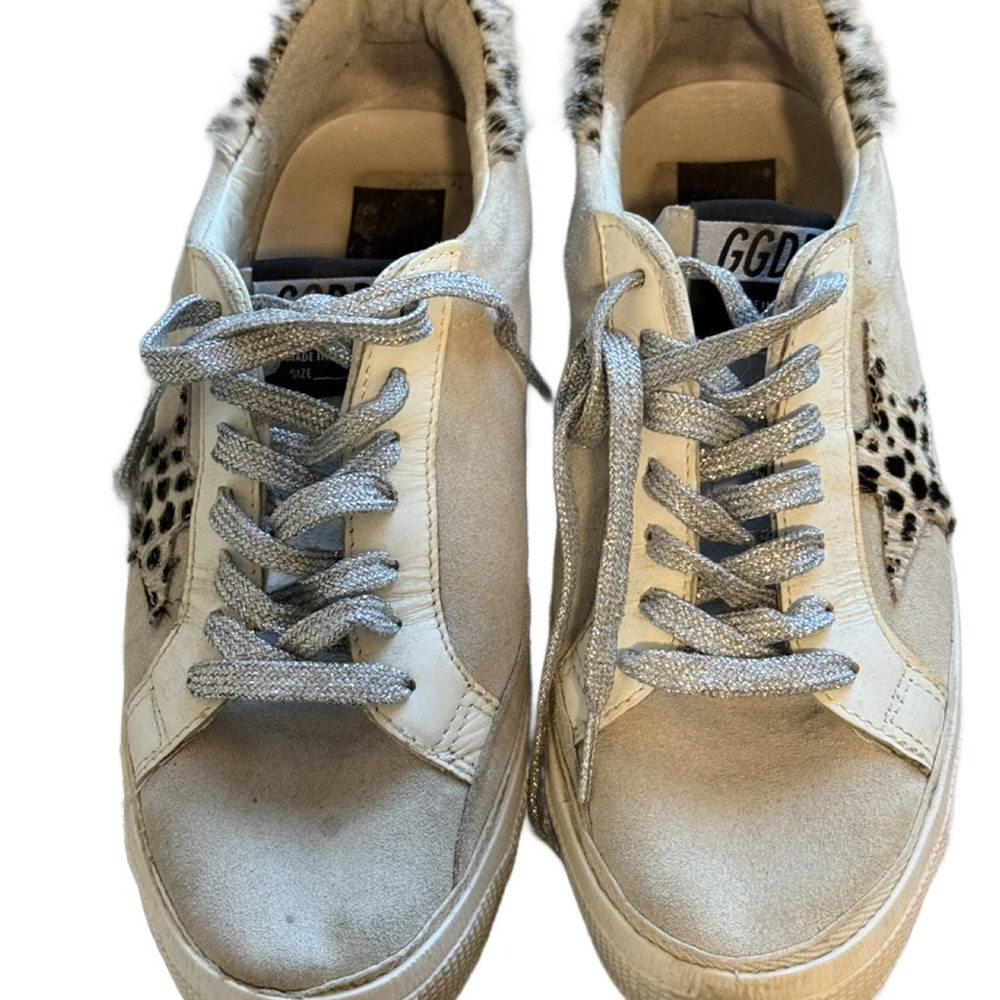 Women's Golden Goose White and Gray Sneakers